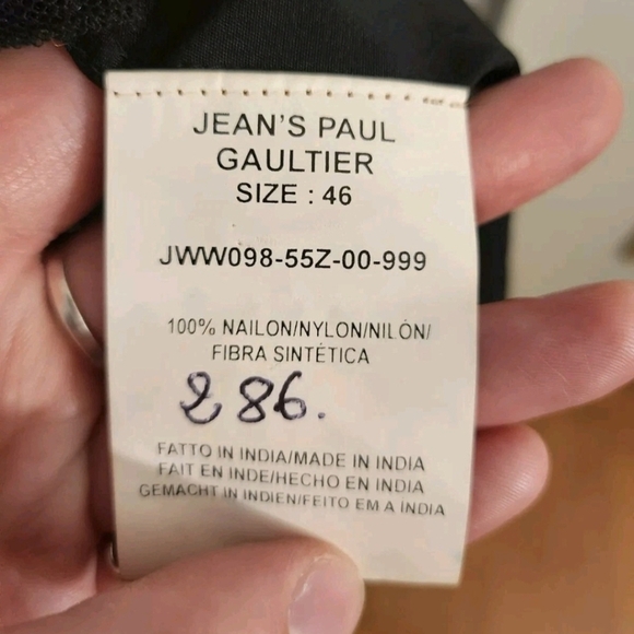 2000's RARE Vintage Jean Paul Gaultier La Sensualite Black Tulle Dress US 10-12 - Picture 7 of 8